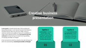 Creative Business Presentation Template Designs-Two Node
